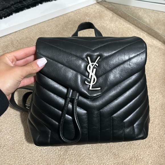 Brand new, St. Laurent pleaded backpack - Picture 1 of 3